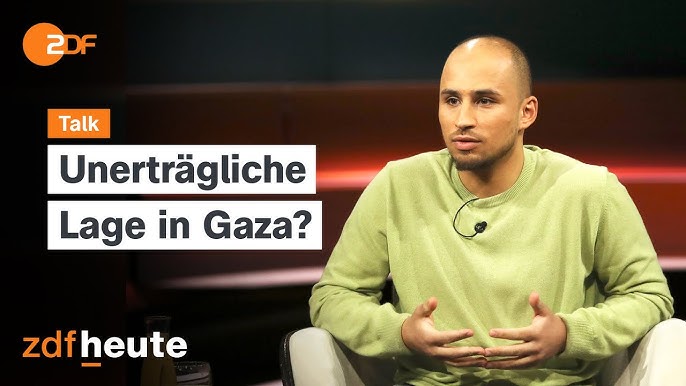 Abed Hassan im Studio-Interview bei ZDFheute zur Lage in Gaza